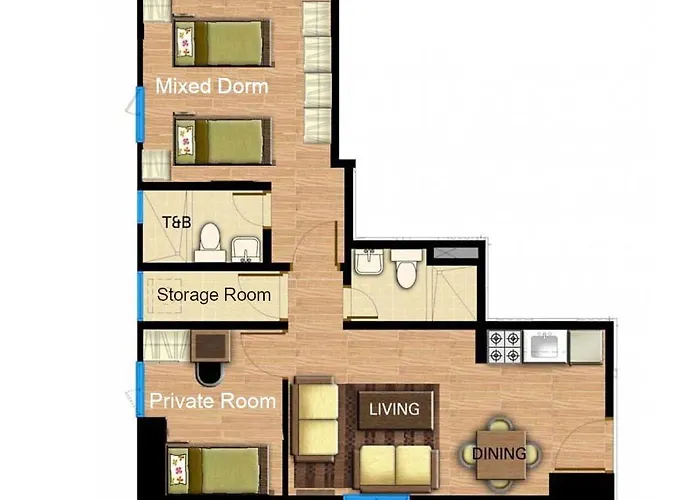 Private Twin For 2 With Shared Bathroom In Boarding Place - It Park Ostello